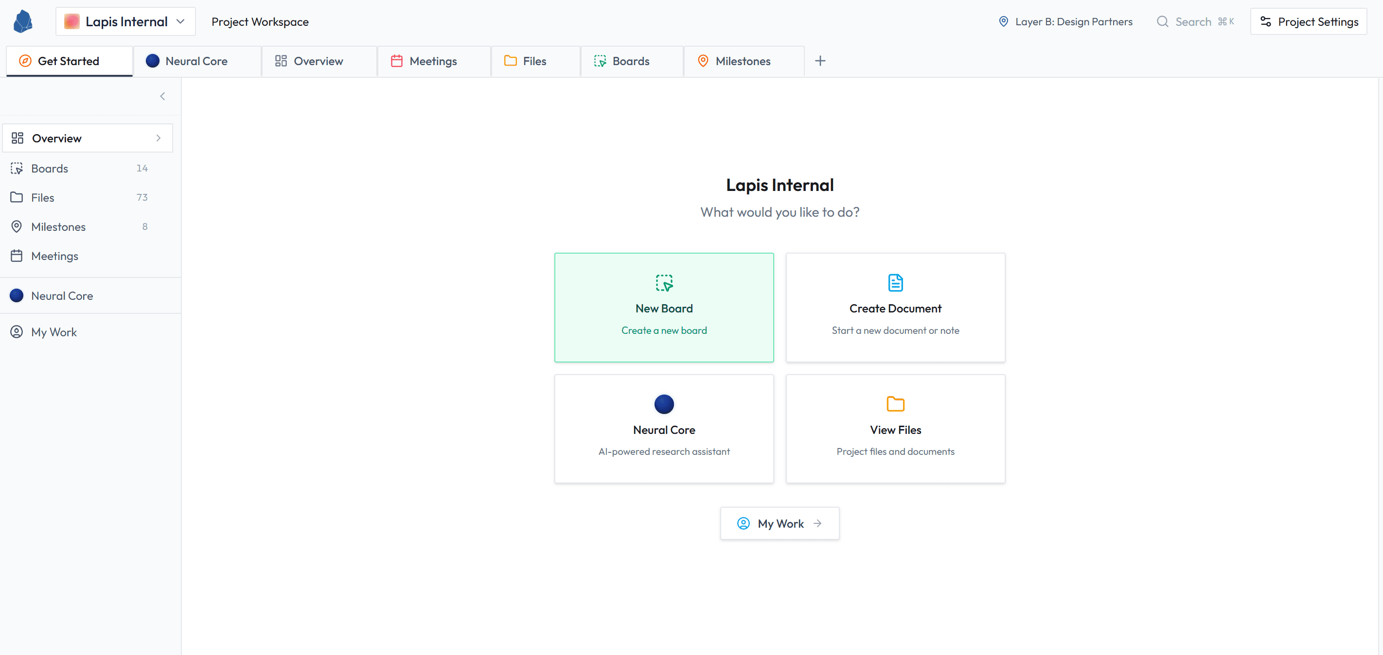 Lapis product interface preview